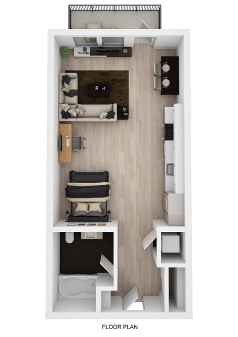 Studio C floor plan